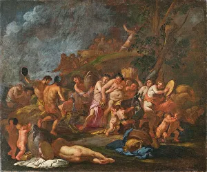 Drunkenness In Art History Drucke: Bacchanalia, Second Half of the 17th cen.. Creator: Carpioni; Giulio (1613-1678)