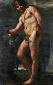 Museo Di Capodimonte Collection Drucke: Bacchus, ca 1590. Creator: Carracci, Annibale (1560-1609)
