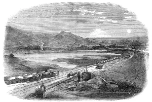 Civil Engineering History Drucke: The Bahia Railway, Brazil: Paripe Valley - from a photograph by B