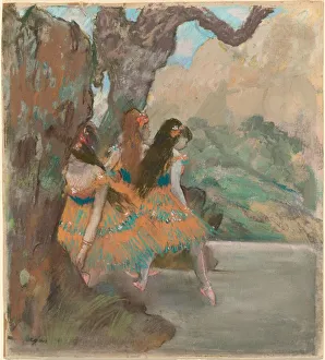 Ballettänzerinnen um 1877 von Edgar Degas