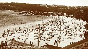 Australian Coastline Drucke: Balmoral Beach, c1920. Creator: Unknown