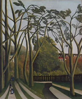 Die Ufer des Bièvre in der Nähe von Bicêtre, um 1908-09. Ersteller: Henri Rousseau