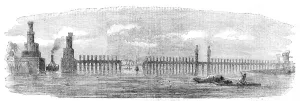 British Civil Engineering Projects Drucke: The Barrage of the Nile, 1854. Creator: Unknown