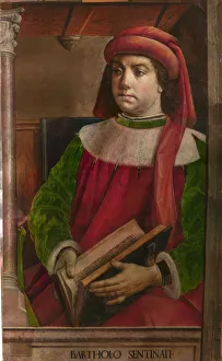 Drucke von Bartolus von Saxoferrato. In der Sammlung der Galleria nazionale delle Marche, Urbino Niederlande Drucke: Bartolus von Saxoferrara