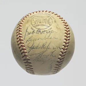 Basisball von der 1953 Brooklyn Dodgers Mannschaft, 1953. Ersteller: Spalding