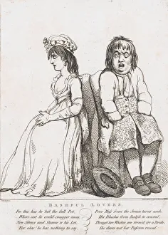 British Museum Artworks Drucke: Bashful Lovers, March 15, 1798. March 15, 1798. Creator: Thomas Rowlandson