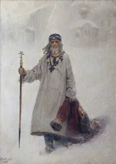 Bible Inspired Artwork Drucke: Basil the Blessed, Fool for Christ