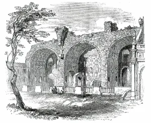 Rome Lazio Italy Landmarks Drucke: Basilica of Constantine - Rome, 1850. Creator: Unknown