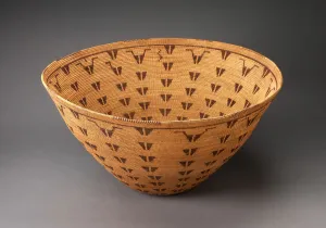 Native American Artifacts Drucke: Basket, c. 1900. Creator: Unknown