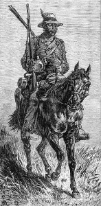 British Imperialism In Africa Drucke: A Basuto scout, 1881. Creator: Unknown