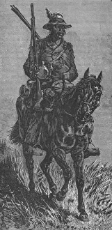 British Empire In Africa Drucke: A Basuto Scout, c1880