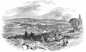 River Avon Landscape Drucke: Bath, 1850. Creator: Unknown