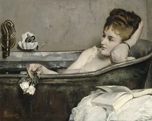 Nude Woman Art Drucke: The bath, 1873-1874