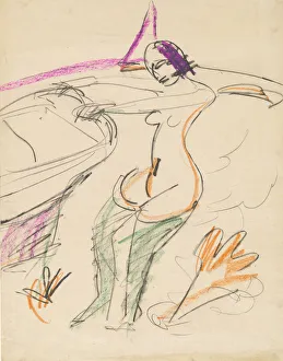 Baden-Baden, 1912/1913 Künstler: Ernst Kirchner