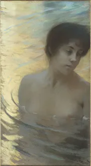 Die Badende, um 1888