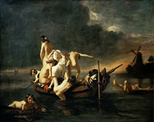 Genre Oil Paintings Drucke: The Bathers, c. 1655