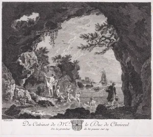 Coastal Scenery Europe Drucke: The Bathers, ca. 1760. Creator: Unknown