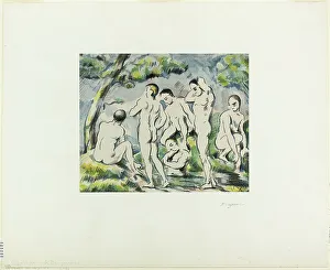 Paul Cézanne Artwork Drucke: Bathers, published 1897. Creator: Paul Cezanne
