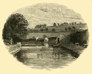 Our Own Country Book Illustrations Drucke: The Bathing-Place, 1898. Creator: Unknown