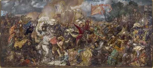 Drucke von Der Kampf von Grünau im Nationalmuseum, Warschau Polen Drucke: Der Kampf von Grünau