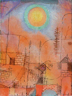 Watercolour On Paper Images Drucke: Bau, 1919