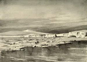 Ernest Shackleton Expedition Drucke: Bay of Whales, or Balloon Bight, c1908, (1909). Artist: George Marston