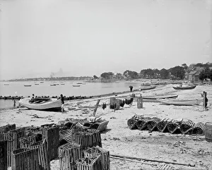 Atlantic Ocean Views USA Drucke: Beach, Swampscott, Mass. c1907. Creator: Unknown
