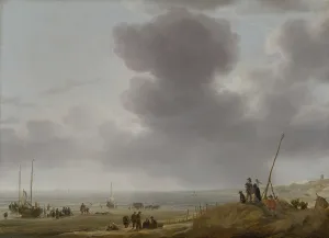 Dutch Golden Age Masterpiece Drucke: Beach View. Creator: Simon de Vlieger