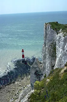 Chalk Cliffs England Drucke: Beachy Head from above
