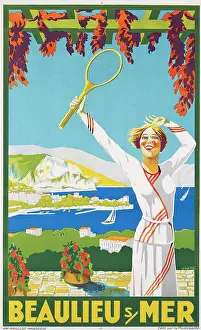 Drucke von Beaulieu sur Mer, um 1925. Privatsammlung Roger Broders Drucke: Beaulieu sur Mer, um 1925. Schöpfer: Broders, Roger (1883-1953)