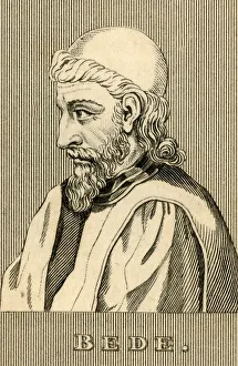 Alfred Howard Illustration Drucke: Bede, (672-735), 1830. Creator: Unknown