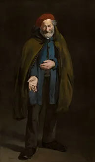 French Realism Art Drucke: Beggar with a Duffle Coat (Philosopher), 1865 / 67. Creator: Edouard Manet