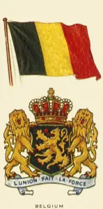Belgian Flag Drucke: Belgium, c1935. Creator: Unknown