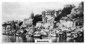 British Raj Images Drucke: Benares, India, c1925