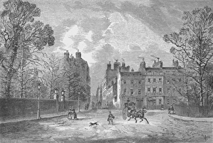 Victorian Era City Life Drucke: Berkeley Square, 1890