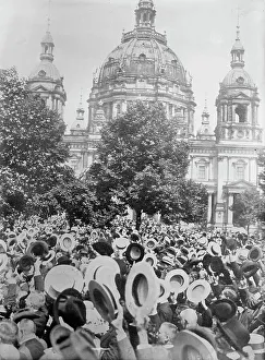 Berlin rufe zum Krieg aus, August 1914. Ersteller: Bain News Service