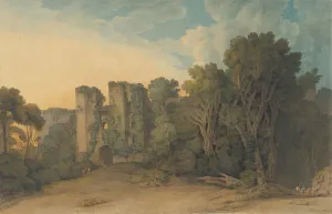 Devon England Landmarks Drucke: Berry Pomeroy Castle in the County of Devon, (?) 1775-1805. Creator: Francis Towne