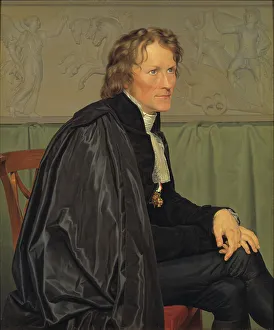 Bertel Thorvaldsen, der dänische Bildhauer, 1832. Erfinder: C.W. Eckersberg