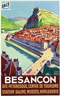 Drucke von Besançon, um 1930. Privatsammlung Roger Broders Drucke: Besançon, ca 1930. Schöpfer: Broders, Roger (1883-1953)