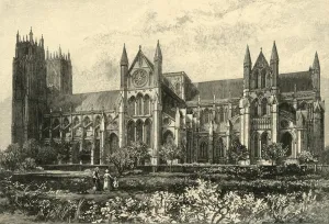 East Riding Of Yorkshire Landmarks Drucke: Beverley Minster, 1898. Creator: Unknown