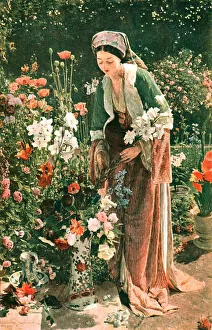 British Public Picture Galleries Drucke: In the Beys Garden, 1865, (c1902). Creator: Unknown