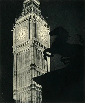 Big Ben bei Nacht, 1947. Künstler: Unbekannt.