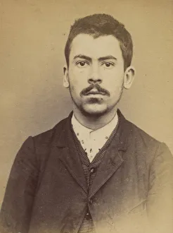 Alphonse Bertillon Mugshot Drucke: Billon. Gabriel, Andre, Adolphe. 20 ans, ne a Boulogne /s / Seine