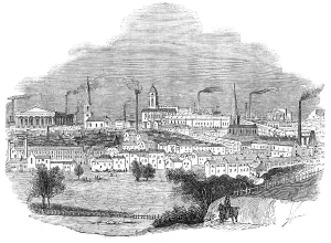 Industrial Revolution Britain Drucke: Birmingham, 1844. Creator: Unknown