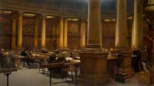 Birminghamer Stadtbibliothek - Lesesaal, 1881. Ersteller: Edward R Taylor