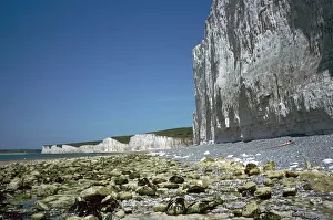 Birling Gap Drucke: Birning Gap looking west