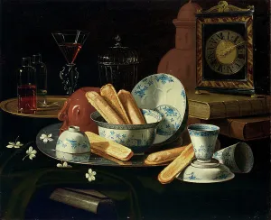 Kekse aus Porzellan und ein Tonpott von Anfang des 18. Jahrhunderts Ersteller: Munari (Munari), Cristoforo, geboren 1667 gestorben um 1720