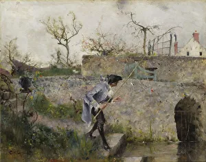 Carl Larsson Paintings Drucke: A Bite!, 1885. Creator: Carl Larsson