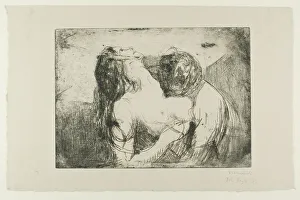 Drucke von Der Biss, 1914 Edvard Munch Drucke: Der Biss, 1914. Ersteller: Edvard Munch