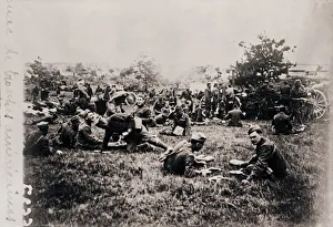 American Soldiers In WWI Drucke: Bivouac of American troops, c1914-c1918